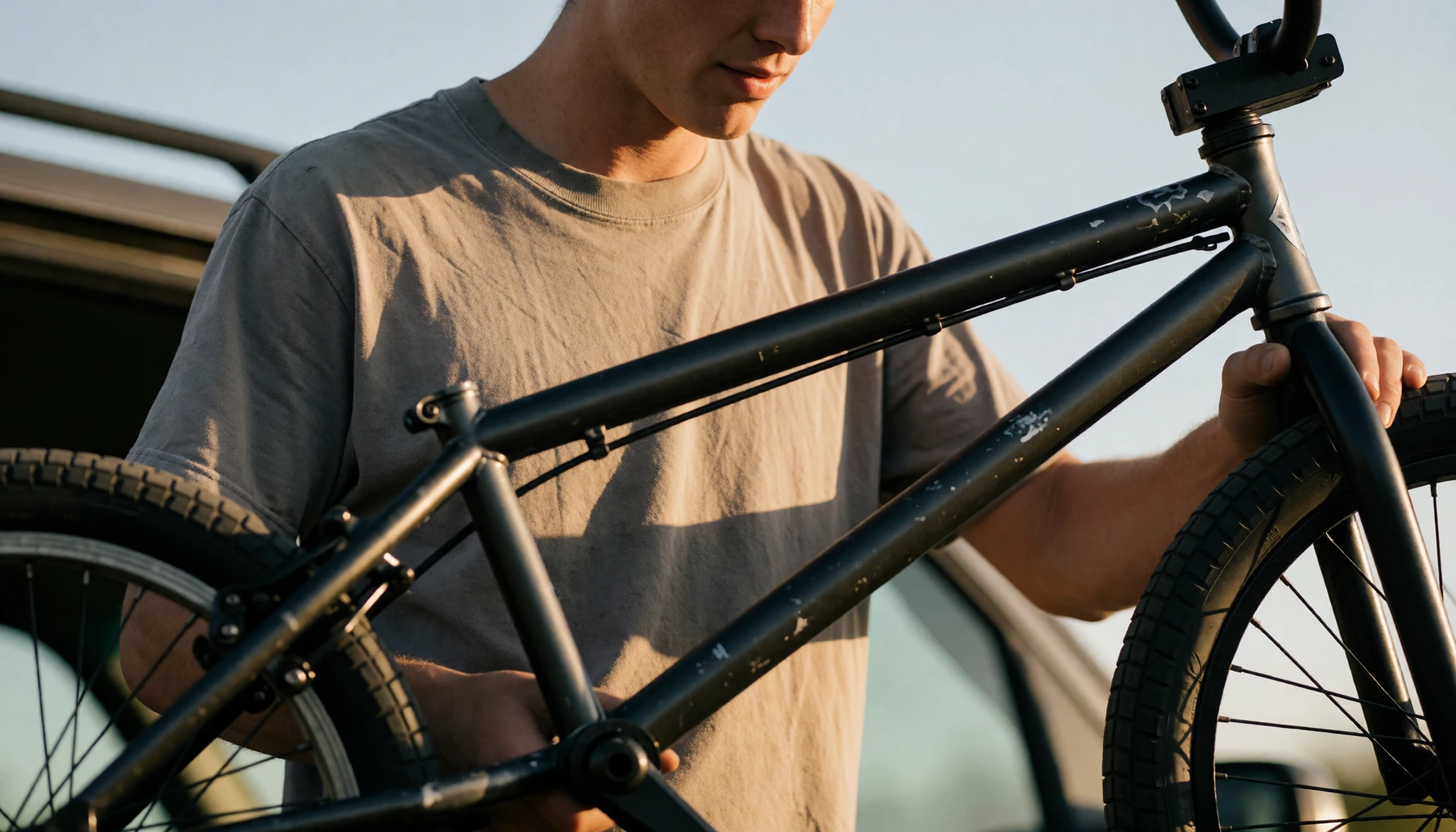 Illustration contextuelle de Préparer le transport d’un BMX sans endommager le cadre ni les roues